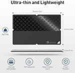 Ultra thin electronic keys and passport locator card showcasing compact dimensions