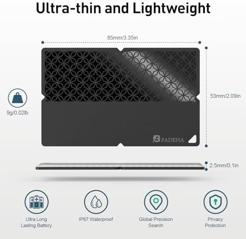 Ultra thin electronic keys and passport locator card showcasing compact dimensions