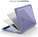 Side profile view of Batianda macbook air cover showcasing port access space