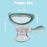 Silicone eyewash cup kit with transparent storage container for eye hygiene