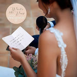 Molekaus wedding vow books with included oath card