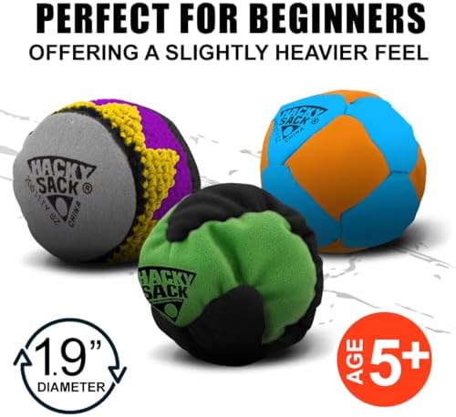 Wham-O original footbag side profile highlighting the precise alignment of the three panels