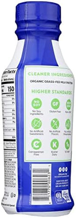 USDA organic certification logo on Orgain chocolate fudge shake packaging