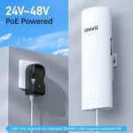UeeVii plug and play internet extension kit retail packaging including power adapters and mounting hardware