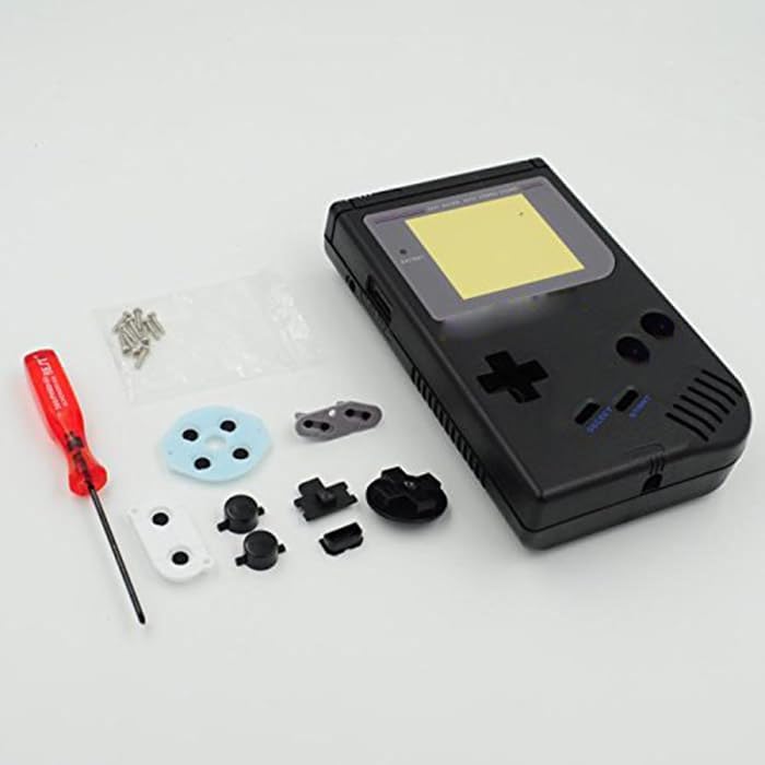 Tekmihat full replacement housing shell case cover for Gameboy Classic front view premium retro console restoration kit