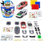 Interactive toy wrench and building tools included in the surprise racing helmet set.