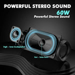 Monster S620 Bluetooth speaker standing upright on outdoor surface