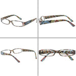 Kerecsen reading glasses placed on a desk with a book