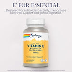 Authentic USA imported Solaray Vitamin E non oily powder capsules for heart health
