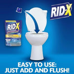 Rid-X dual action enzyme formula graphic illustration