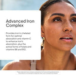 Thorne Advanced Iron Complex non-constipating chelated iron side angle bottle view