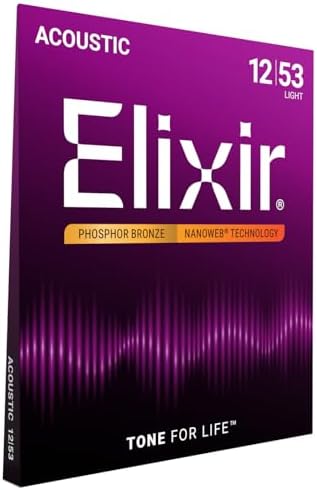 Elixir 6 string light guitar set package back view