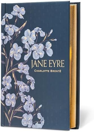 Jane Eyre special edition close up of embossed foil cover detailing.