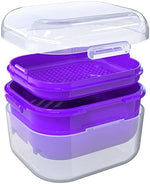 Argomax denture cup showing internal removable filter tray