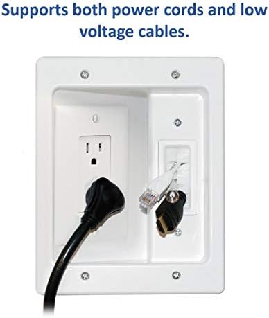 Legrand professional recessed electrical box for clean flush mount home theater installation