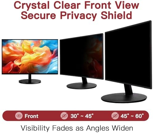 ANTOGOO V monitor screen cover showing the reversible matte side for glare reduction and glossy side for clarity