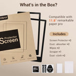 Side profile of reMarkable Paper Pro with protective glass layer