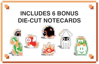 Super Mario Bros. 8-Bit Retro 2026 Wall Calendar + 6 Bonus Die-cut Notecards - Image 7