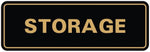 Standard STORAGE Door/Wall Sign - Dark Brown - Small (1 Pack) - Image 13
