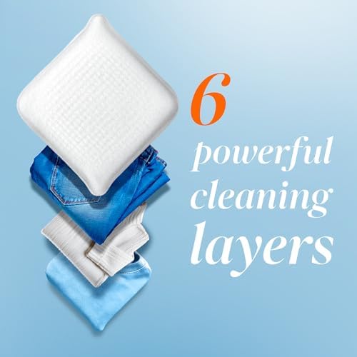 Safe for high efficiency washing machines laundry tile solution showing multi benefit action