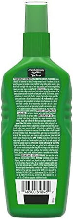 Imported USA insect repellent spritz bottle showing ingredients label