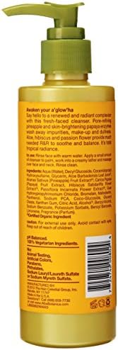 Alba Botanica Pineapple Enzyme Facial Cleanser texture and label
