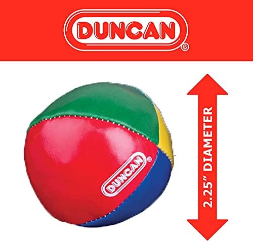 Close up of the durable stitched seams on the Duncan vinyl shell juggling set