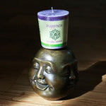 Aloha Bay meditation votive candle lit display