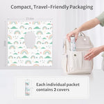 Individually wrapped portable toilet seat covers pack for travel hygiene