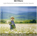 DJI Neo drone with K&F Concept 3-pack filter set installed