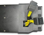3D-printed GPU cooling shroud for Nvidia Tesla V100 and P100 graphics cards.