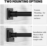 Uiosanrt shower rod installed inside a window frame