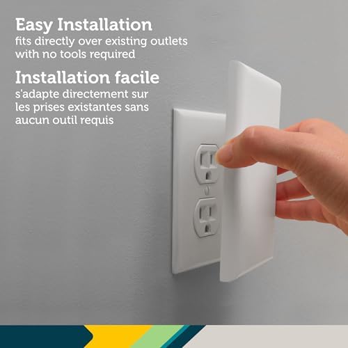 Childproofing solution using Safety 1st Outlet Shield