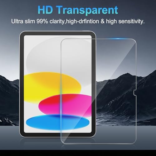 Installation view of bubble-free screen protector on iPad