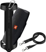 PAIYULE speaker rubber cover case with durable metal carabiner clip for backpacking.