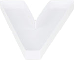 WENPACK fillable cardboard letter V tray front view