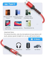 3.3 feet length JSAUX type C to aux cord