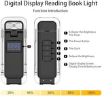 Compact SFV LED reading light folded for portability