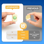 Back of packaging showing Bellaluce dishwasher tablet ingredients