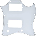 American Standard SG Guitar Full Face Pickguard fits USA Gibson SG Special Guitar Black White Shell - Image 11
