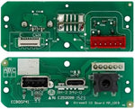 Close up of high quality USB charging port circuit board