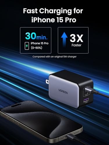 Ugreen one hundred watt power adapter displaying clean branding and premium build quality