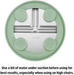 Top view of PandaEar divided baby suction plates and spoons