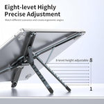 Makecatch 3-in-1 desktop riser with an iPhone securely mounted via the integrated MagSafe magnetic grip.