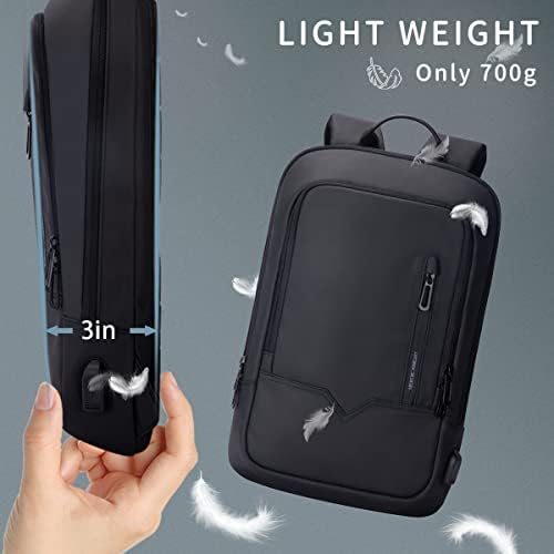 Hk water resistant office bag with close up on external charging port functionality