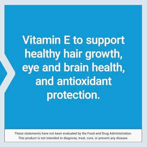 Life Extension gluten free non GMO vitamin E softgels for hair health