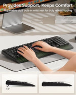 Symmetrical silent wireless mouse with adjustable sensitivity settings