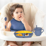 Dormlony navy blue feeding set layout