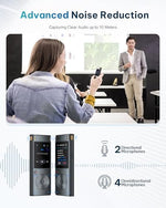 iFLYTEK secure offline digital recorder with 32GB storage and Type-C charging port