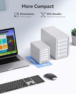 Authentic USA imported ORICO all flash storage dock packaging and included type c connectivity accessories.